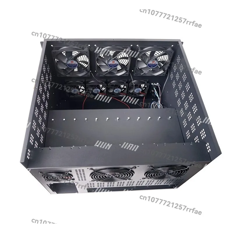 6 graphics card chassis, multi-GPU/6U server multi-graphics card chassis/ATX main board/silent fan