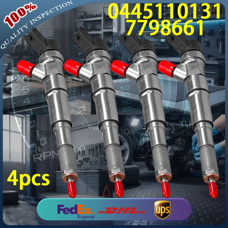 

0445110131 High Quality Common Rail Diesel Injector 13537789661 for BMW E46 E60 E61 E53 3.0D Diesel Engine 4pcs