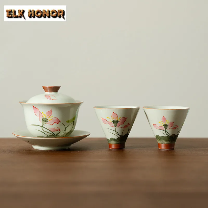 service-a-the-lotus-peint-a-la-main-ensemble-complet-de-ceremonie-du-the-traditionnelle-theiere-et-tasses-a-the-articles-de-the-fournitures-artisanales