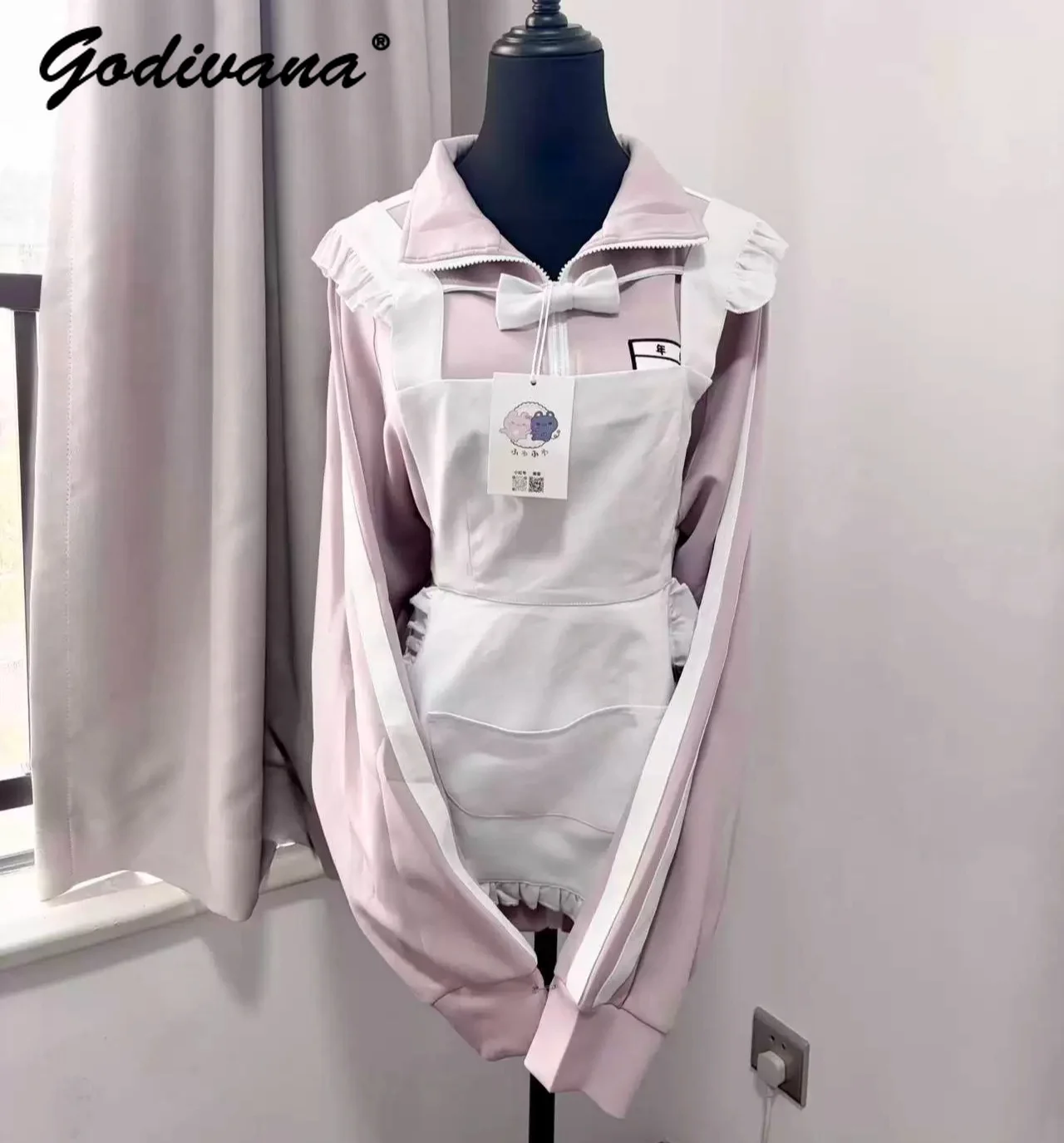 Japanischer Studentinnen-Trainingsanzug: Neues Frühlings- und Herbst-Subkultur-Set für Damen mit Reißverschluss-Hoodie-Jacke, lässigen Shorts und Hosen