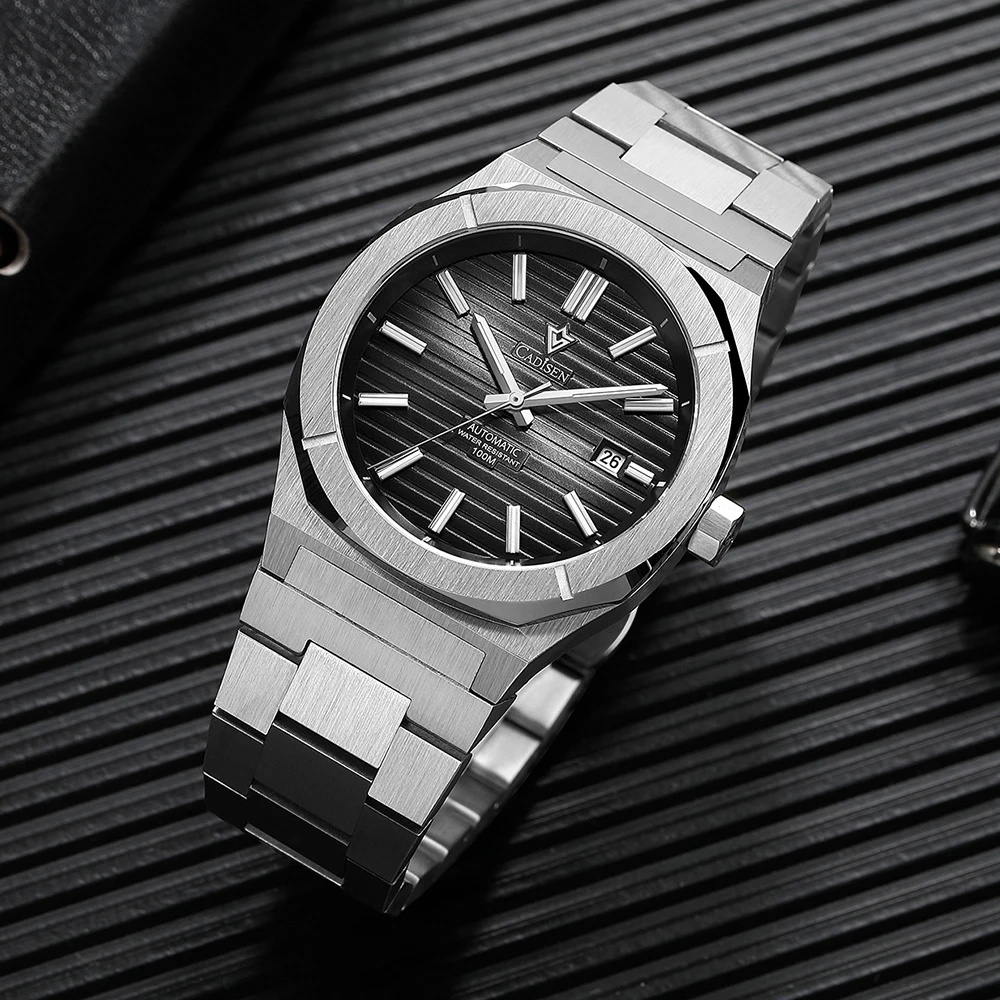 New Cadisen Watch Men'S Fully Automatic Mechanical Watch Japan Nh35 Movement Fashion Business Men'S Watch