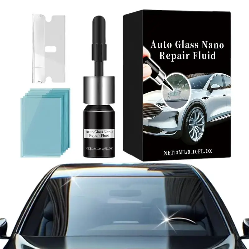 금이 간 자동차 앞 유리 수리, 차량 앞 유리 나노 유체 필러, 빠른 수정, 앞 유리 스크래치 복원 유체, 3ml