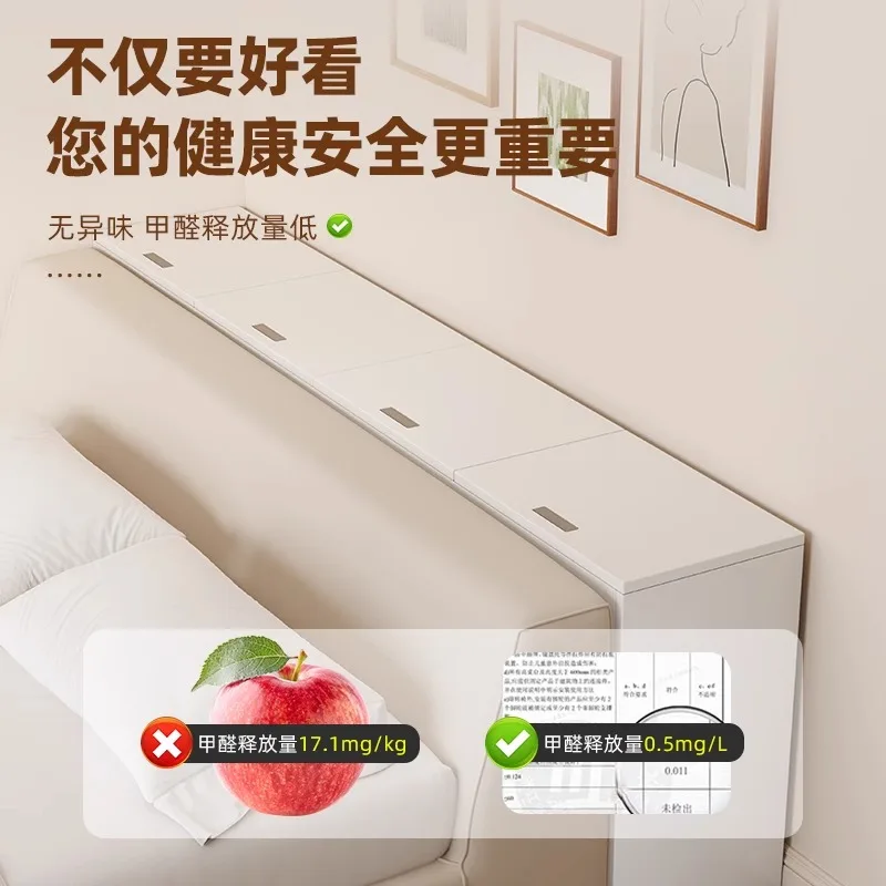 Package installation Solid wood crevice cabinet Bedside cabinet Wall storage cabinet Bedside table Long bed end gap Storage