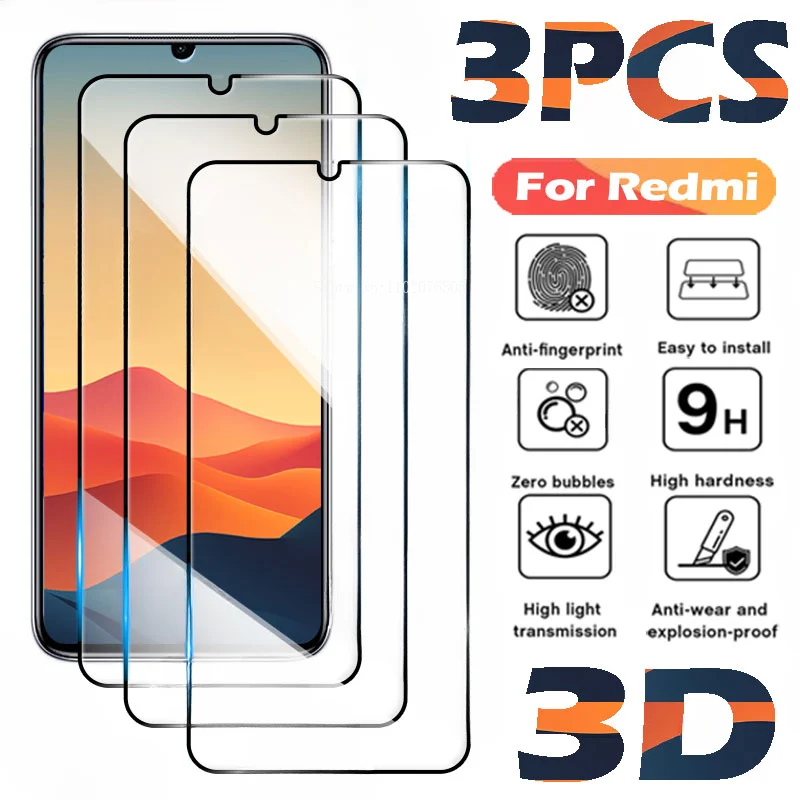 3PCS Tempered Glass…