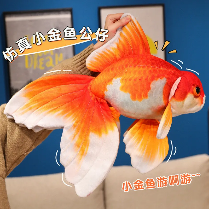 

Cute Year with Fish Simulation, Little Goldfish Doll, Sofa Pillow, Cloth Doll, Plush Toy, Home Decoration Decoration Ornament