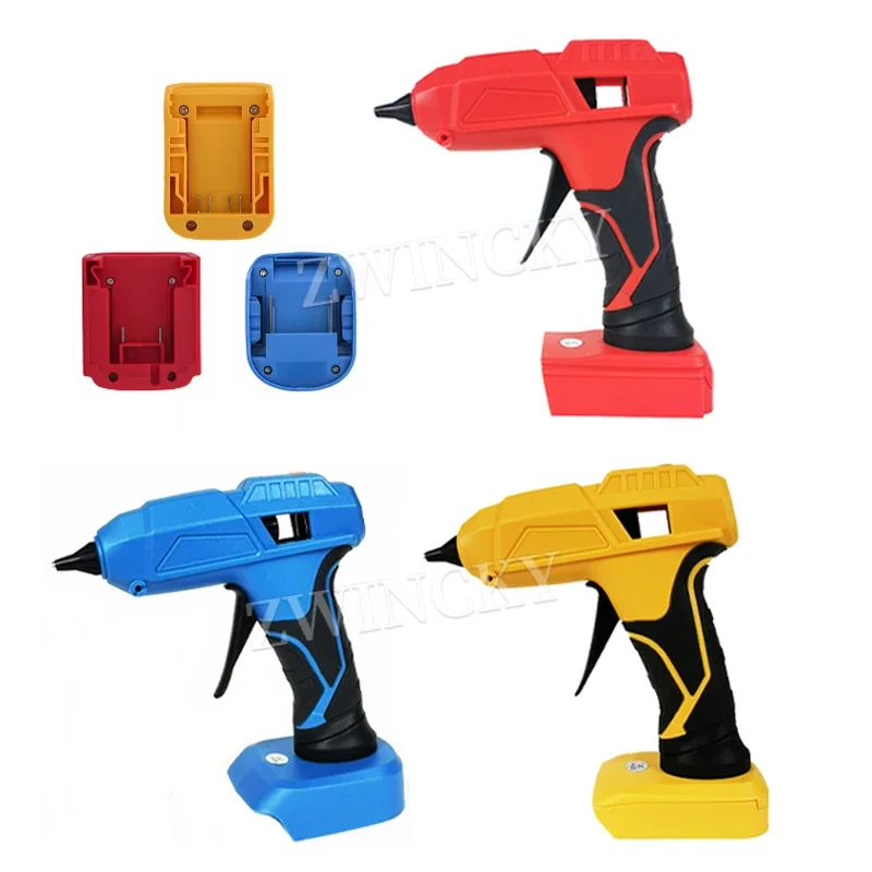 Dewalt için akülü elektrikli sıcak tutkal tabancası/Milwaukee/Makita 18V pil ile 5 adet sopa sıcak tutkal tabancası kaynak onarım DIY aracı
