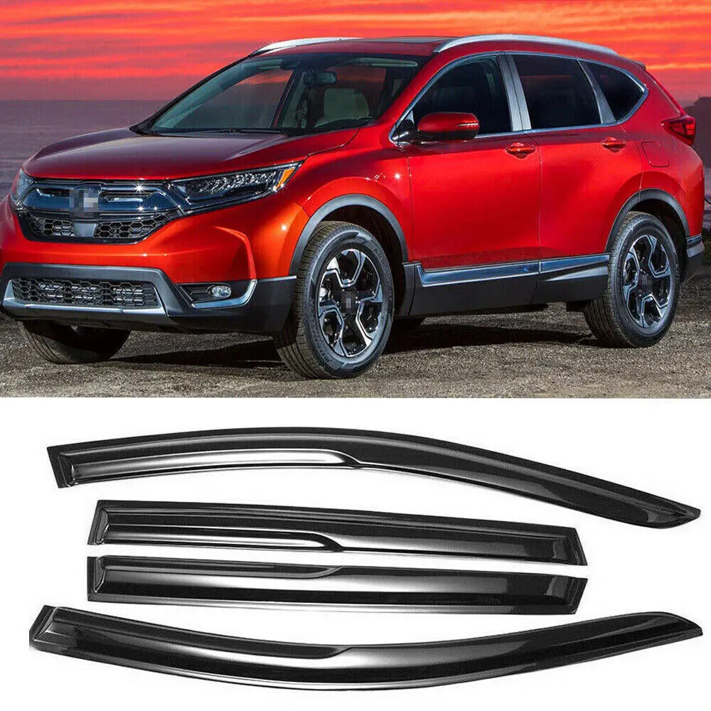 

Для Honda CR-V 2012-2017 годов: 4 шт. дефлекторов окон (ветровиков) для защиты от солнца и дождя