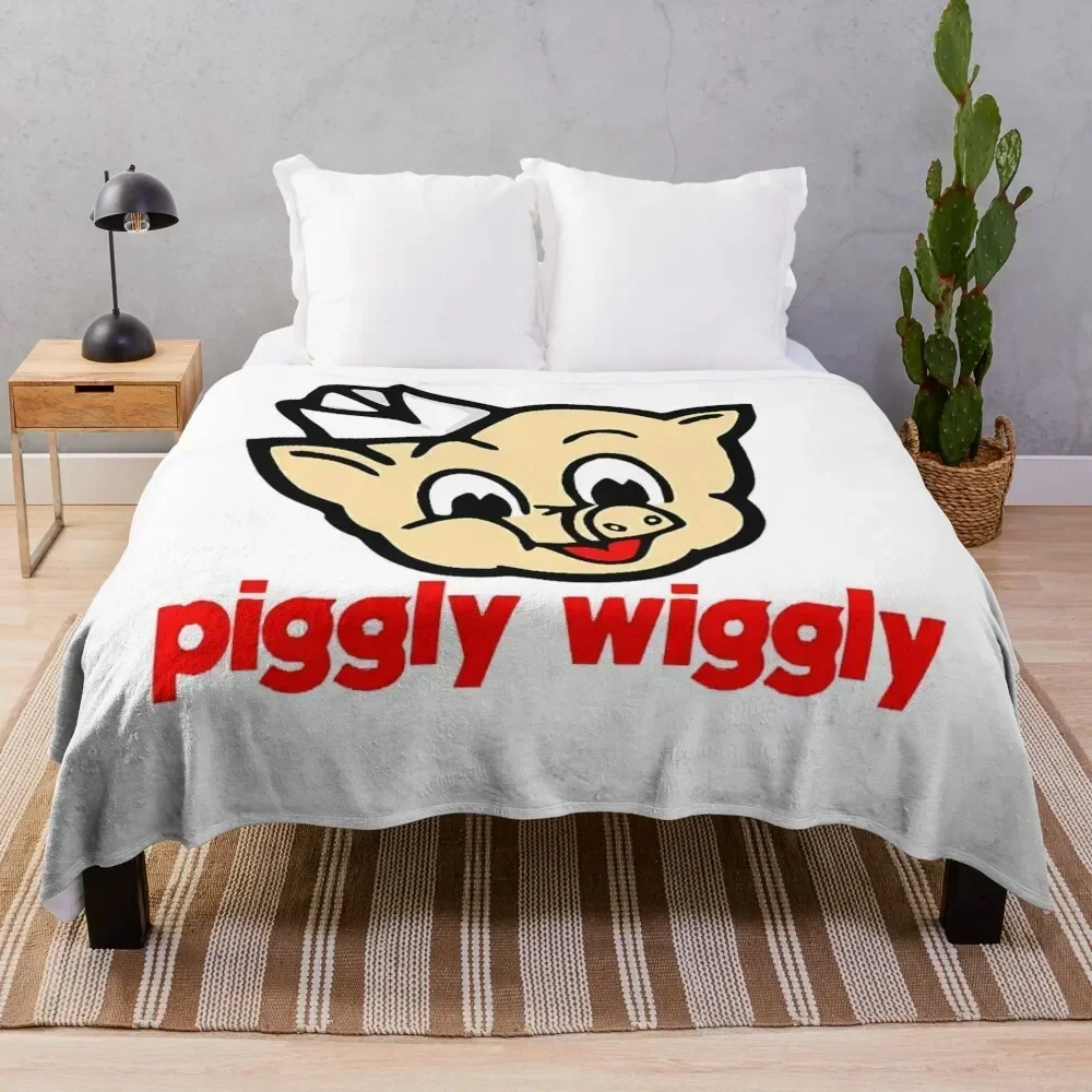 

Piggly Wiggly Classic T-Shirt Throw Blanket Luxurious Soft Blanket Holiday Gift for Family