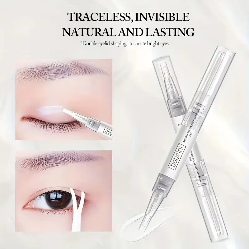 2ml Invisible Double Eyelid Shaping Cream Transparent Seamless Natural Lasting Fold Stretch Lifting Eyelid Glue Eyelid Makeup