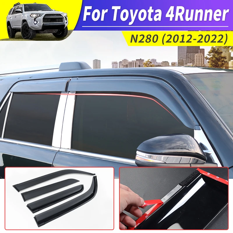 

For 2012-2021 Toyota 4Runner TRD Off Road Pro Sport SR5 Premium 5th Exterior Decoration Accessories Car window rain visor Side