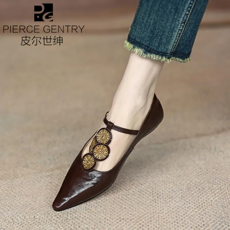 Luxury Designer Rome Women Shoes Flats Shallow Elegant Dress Shoes Summer 2024 New Pointed Toe Fashion Walking Female Zapatillas