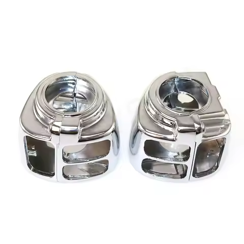Chrome Motorcycle Switch Housing Cover For Harley Dyna Softail Wide Glide Fatboy Sportster XL 883 1200 1996-2006 2000 2001 2002