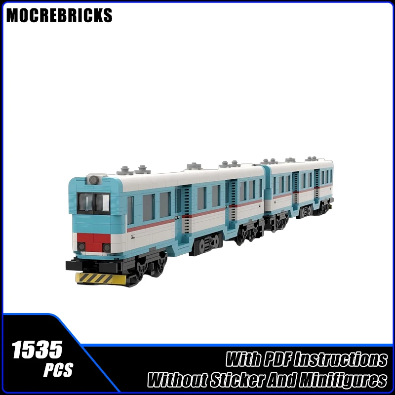 

MOCItalian 668 Series Diesel passenger Train Building Blocks Model Bricks Boy Toys Xmas Gift