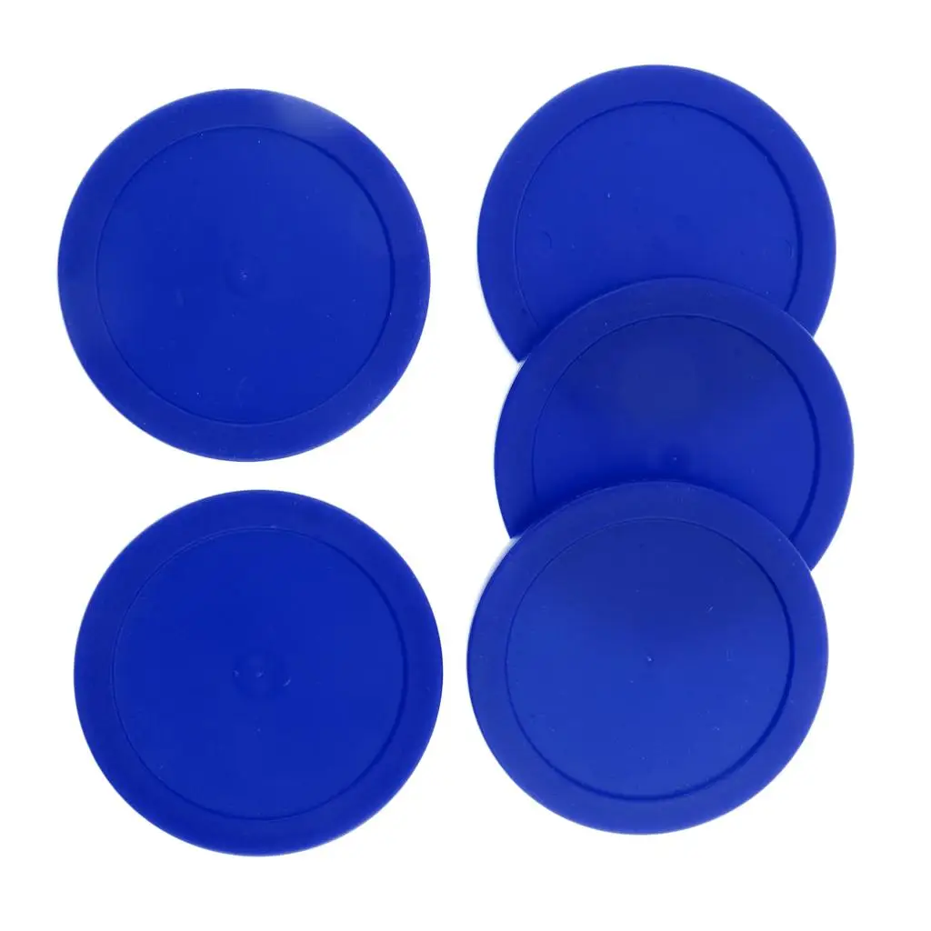 Set of 5 Durable Hockey Table Pucks - 62mm Replacement Discs