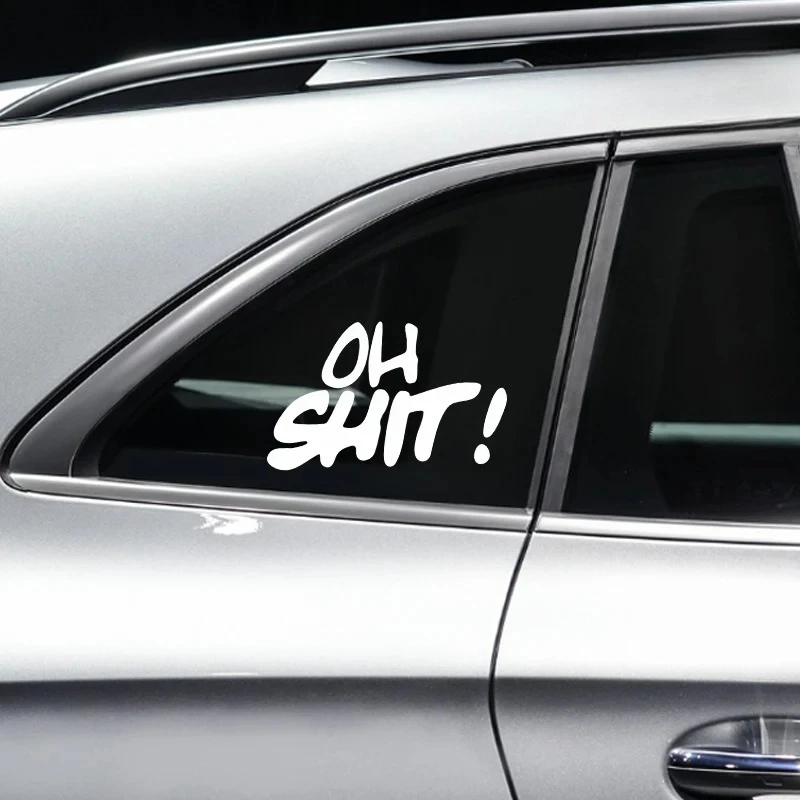 

Oh, damn, funny car stickers, suitable for the automatic adjustment style of the trunk windshield.