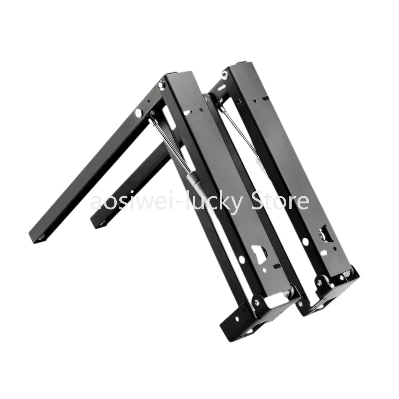 2 Pcs Wall Mounted Folding Shoe Bench Chair Brackets Home Entrances Part Hydraulic Hinge Folding Shoe Changing Stool Accessories