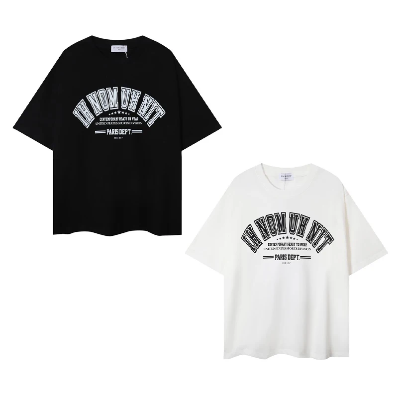 

New IH NOM UH NIT T-shirts Men Woman High Quality Simplicity Casual Letter Printing Summer Cotton Loose Lovers Tops Tee