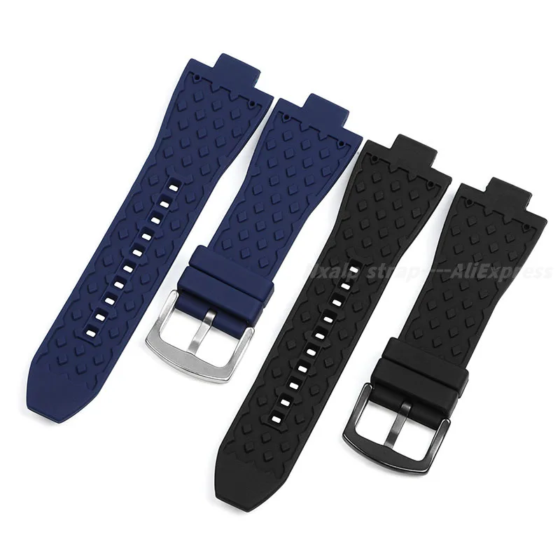 Silicone Watch Band for Michael Kors MK8184 MK8729 MK9020 MK8152 MK9026 Watchband 29mmx13mm Raised Mouth Watch Strap Accessories