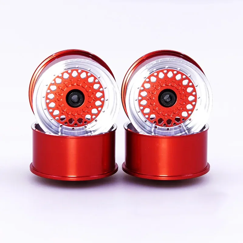 Mini 4WD Middle Diameter Lightweight Wheels Self-made Parts For Tamiya MINI 4WD Colored Wheel w/Aluminum Disc L022 1Set /lot