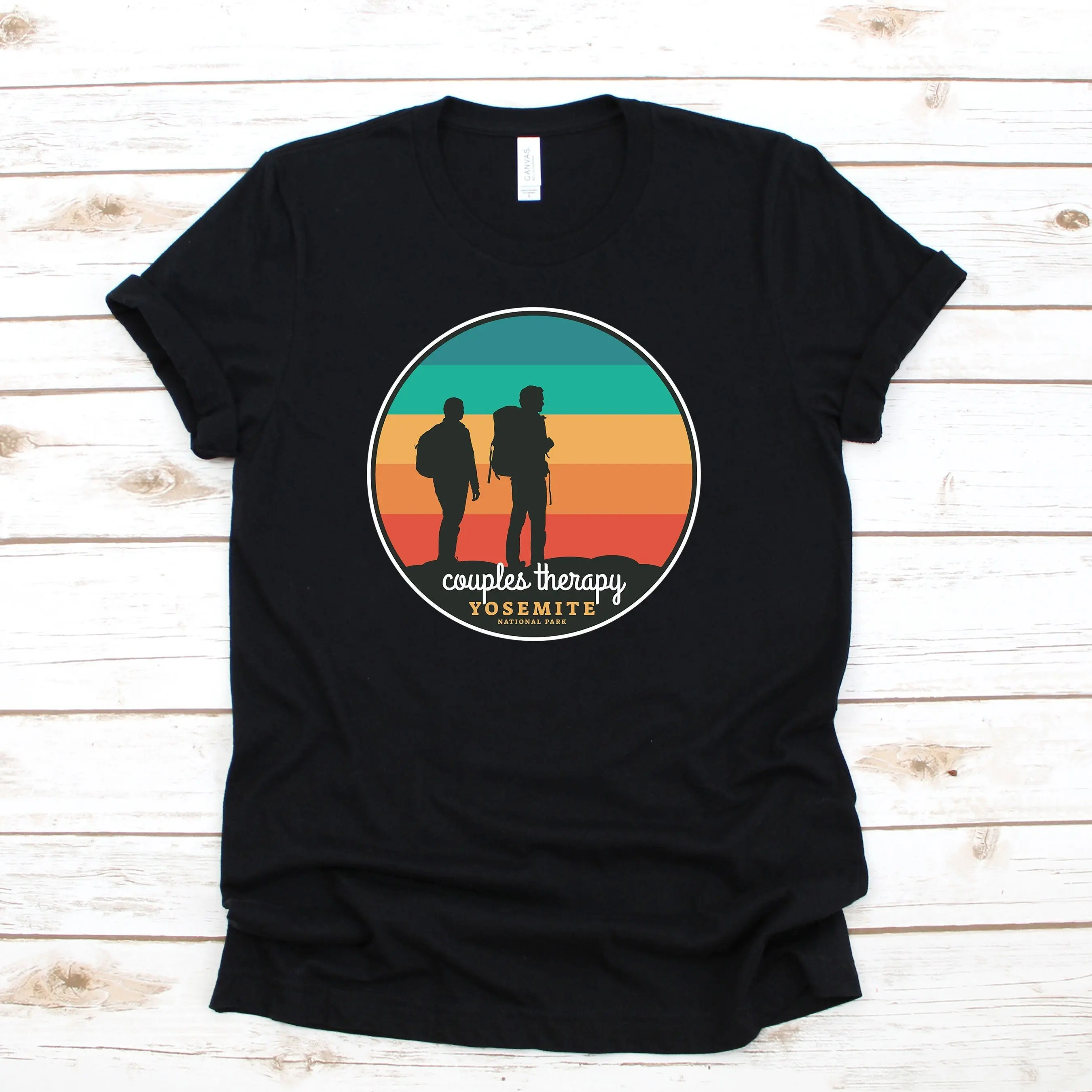 Yosemite National Park T Shirt Mountains Lover Couples Meditation Crop Beautiful Cute Funny Hiking Outdoor Present