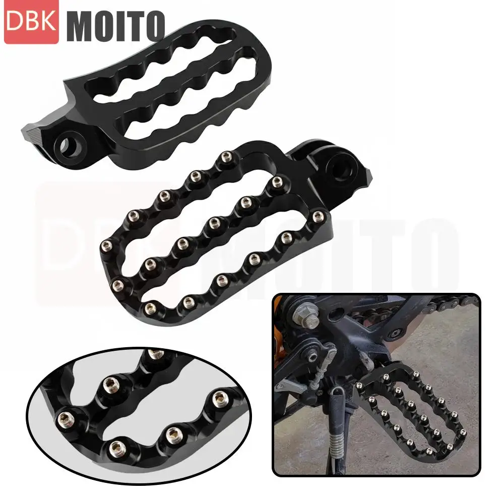 

Motorcycle Orange Foot Rest Footpegs Foot Pegs Pedal For KTM 690 2008-2026 Pedals Rests Accessory Replacment Parts