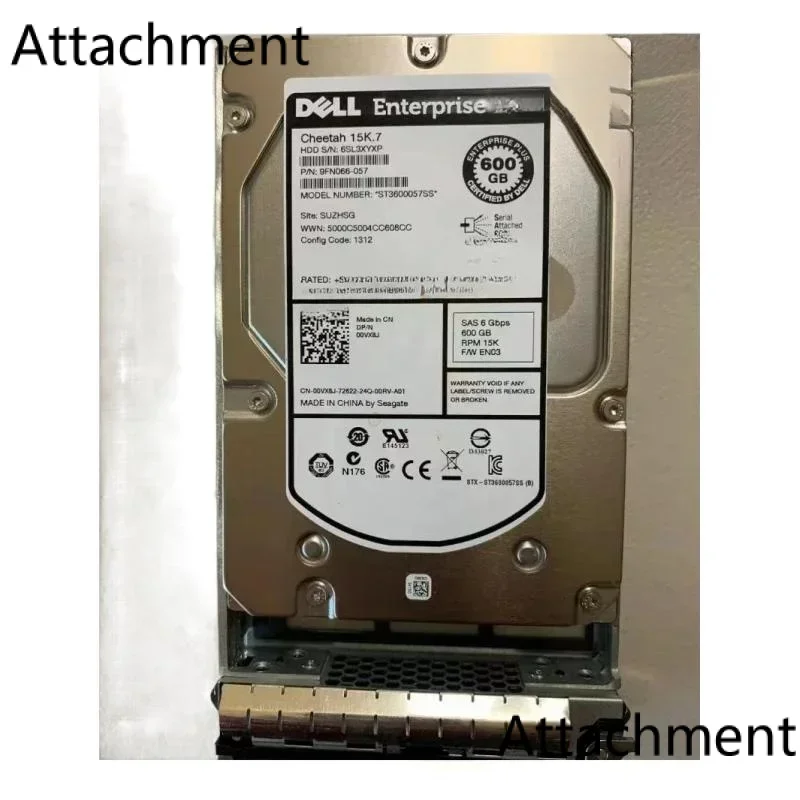 

For Dell 600G 15K 002R3X 00VX8J EqualLogic EQ Server Hard Disk