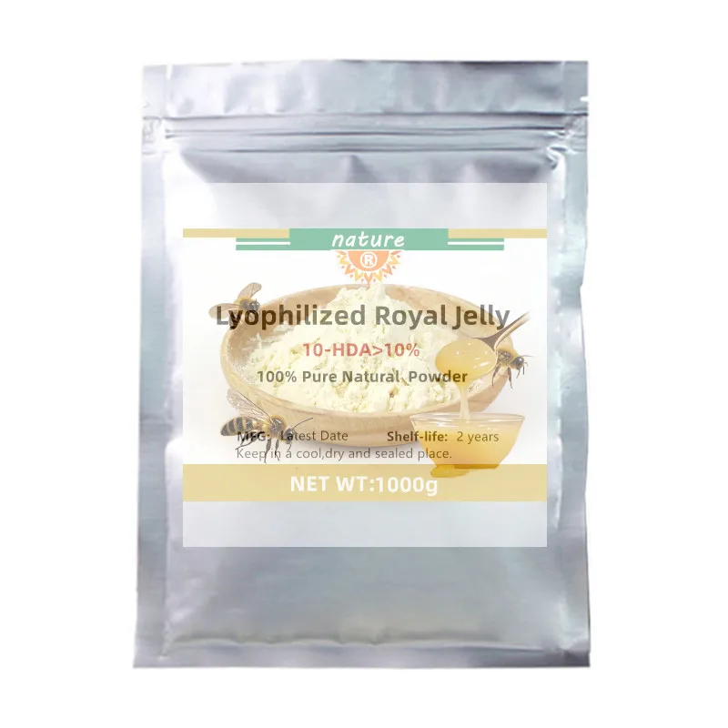 

Индивидуальная упаковка лиофилизированного королевского желе 10-HDA 10% улучшения иммунитета в 4-слойных герметичных пакетах по всему миру AliExpress