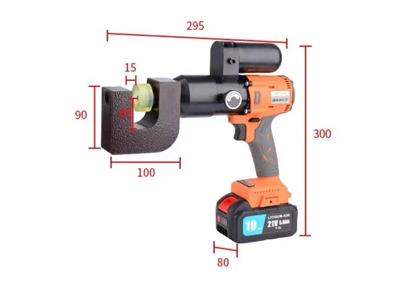 Rechargeable Hydraulic Drilling Machine Portable Iron Plate/Angle Steel/C-shaped Steel Photovoltaic Hole Opening/Hole Puncher