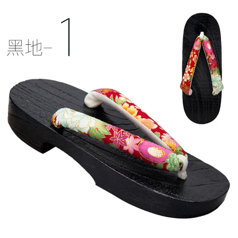 Flat Wooden Clogs For Women 2026 Summer Flip Flops Narrow Paulownia Sole Japanese Kimono Yukata Geta Slippers Cosplay Shoes 6