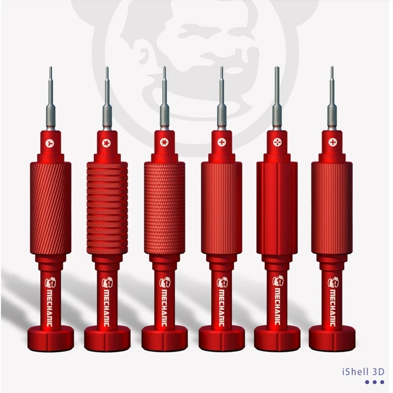 MECHANIC iShell 3D Screwdriver Red Magnetic Precision Non-Slip Screw Driver Set Phone Repair Disassemble Tool