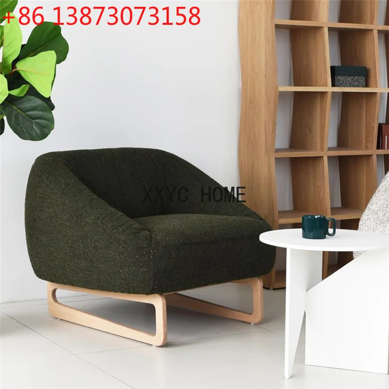 

American light luxury sofa chair club negotiation chair household small apartment living room balcony leisure chair waterfall