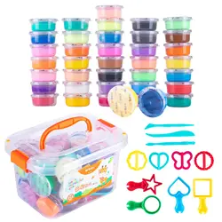 M&G 36 Colors Air Clay Kits for Kids, Multi-Colors Safe & Non-Toxic Air Clay with Single Box-Packed, DIY Modeling Clay for Kids