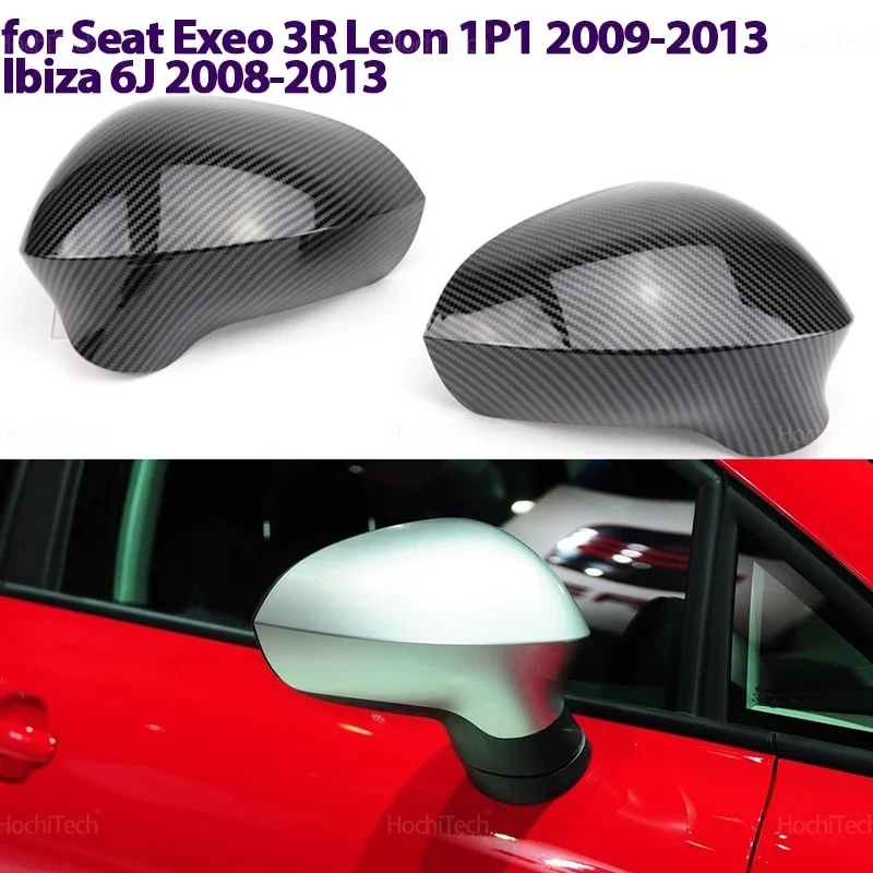 

High-Quality Rear View Side Case Trim Car Rearview Mirror Caps for Seat Exeo 3R Leon 1P1 2009-2013 Lbiz 6J 2008-2013