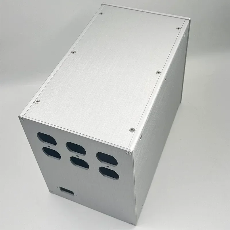 For 242 All Aluminum Alloy Power Supply Chassis American Standard 2000W Isolated Case Shell All White for Power Amplifier