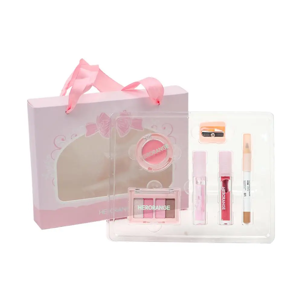 5本セット 新しいアイブロウペンシル コスメセット 長持ちする滑らかなメイクアップセット 高発色メイクアップセット 女性用ビューティーフルキット