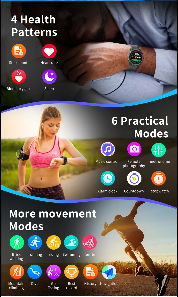 2024 야외 GPS 스포츠 스마트워치 G5 Pro 방수 380mAh 배터리 피트니스 트래커 나침반 기압계 안드로이드 남성 스마트워치