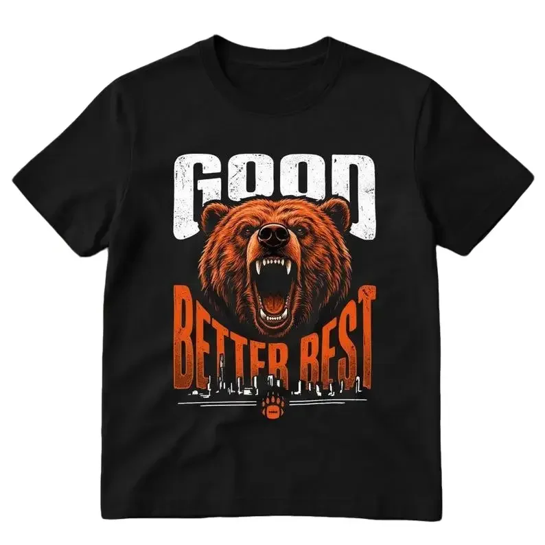 Graphic Tee Good Better Best Shirt, Football Fans Vintage Unisex Tee, Bear Football Lover Graphic Tee