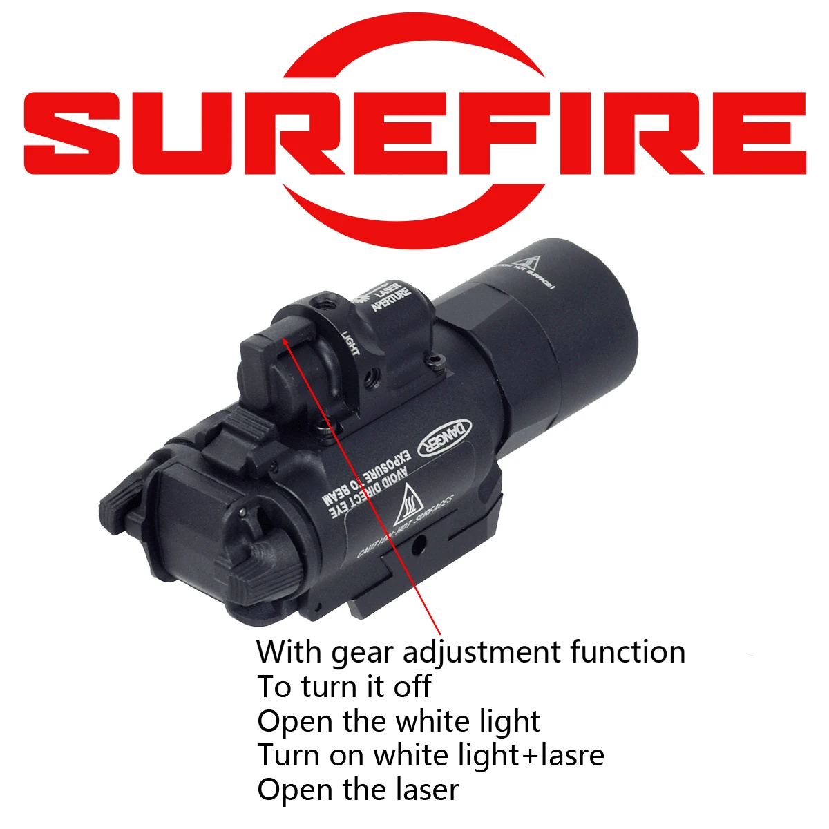 SureFire X300-X400 Ultra – Linterna táctica interruptor remoto dual - imagen 5