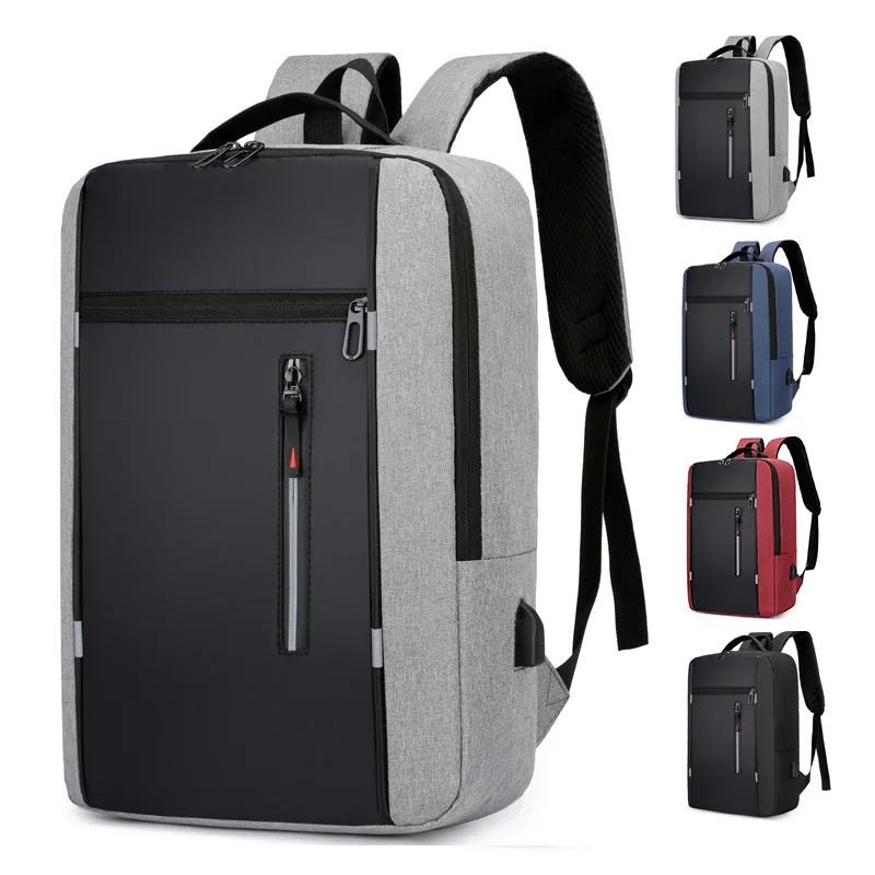 

Portable Waterproof Backpack Camping Travel Bag Business Daypack with USB Charging Port Fit 15.6 Inch Laptops for Men Women