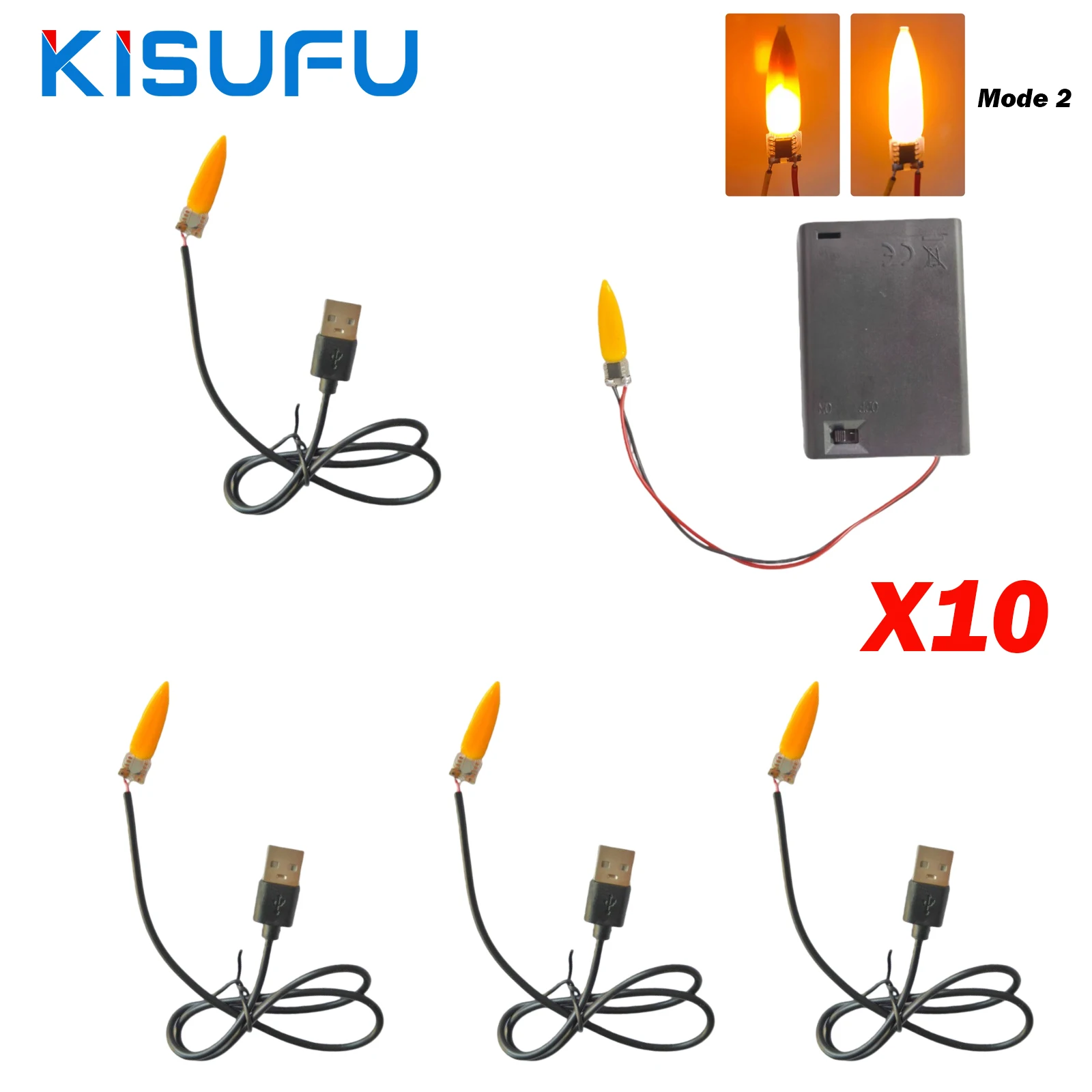 Светодиодный фитиль 3V Fire Flame для светодиодных свечей, 2200K, с эффектом пламени, с 2-контактным/USB/3AA разъемом для батарей, лампочка для вечеринок, аксессуары для DIY свечей