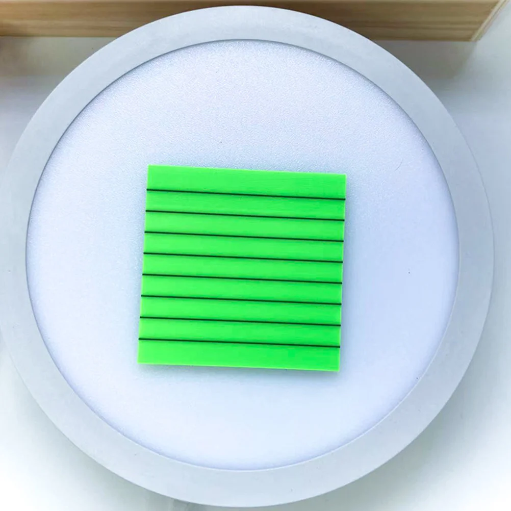 8pcs Transparent Lined Memo Stickers Translucent Note Pads For Office School Study Compact Learning Stationery