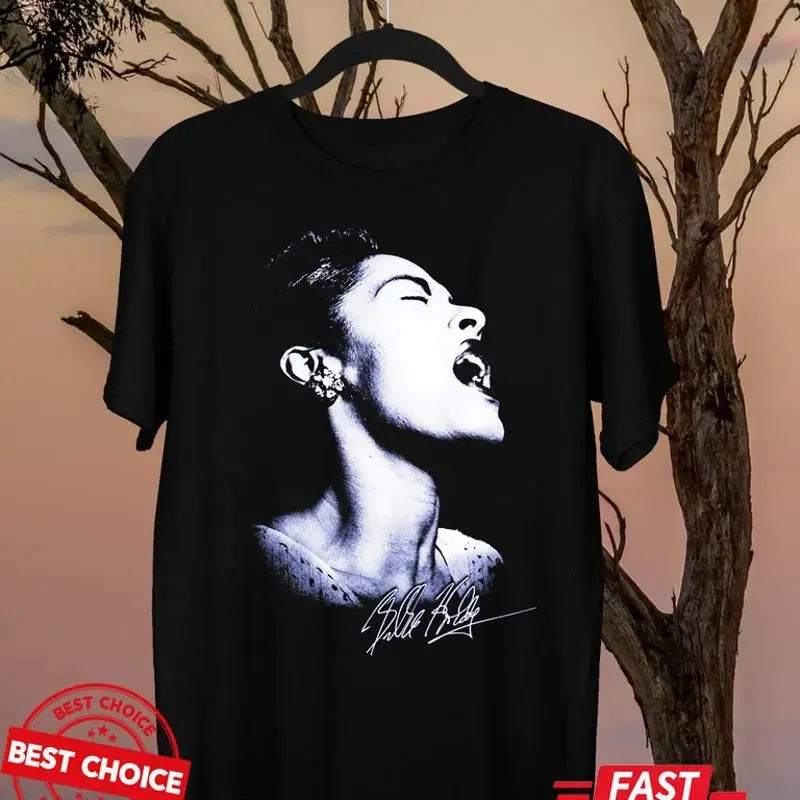 Billie Holiday Singer Men Black T Shirt S 3Xl