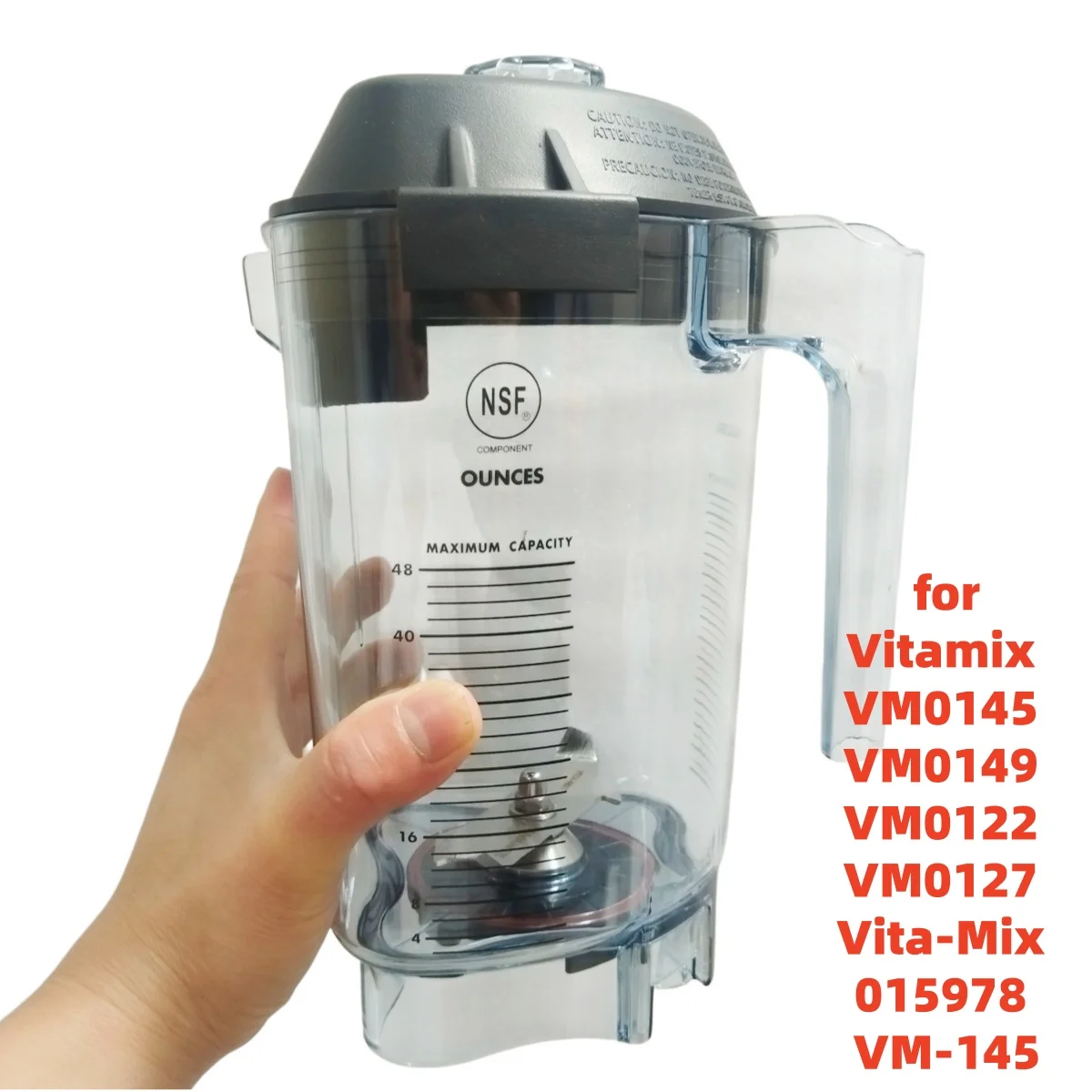 Vaso para Licuadora Vitamix THE QUIET ONE VM0145 VM0149 VM0122 VM0127 Vita-Mix 015978 Vitamix VM-145 Recipiente Mezclador de 48 oz