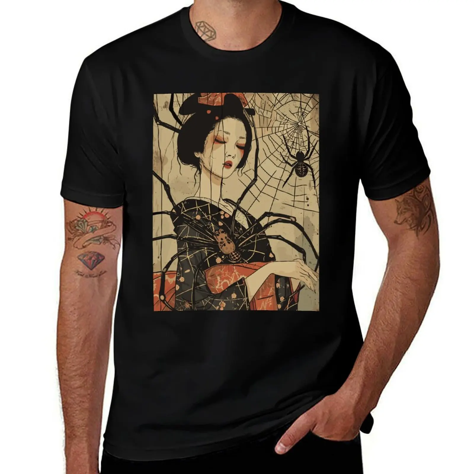 A Japanese Jorogumo Art 02 T-Shirt oversizeds blanks t shirt men