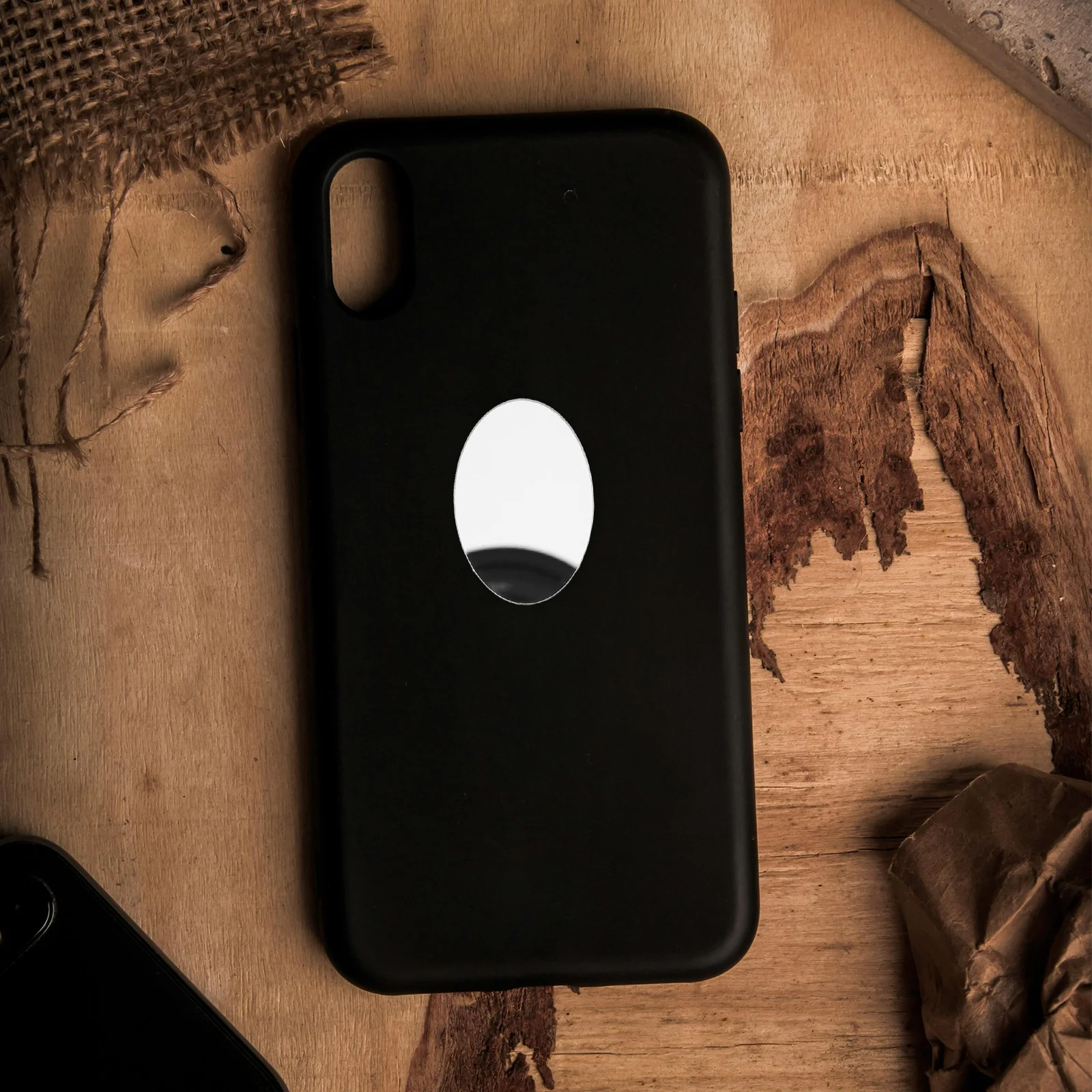 5 pçs espelho adesivo telefone pingente adesivo plano para caso móvel compacto viagem maquiagem espelho resistente a riscos superfície prata