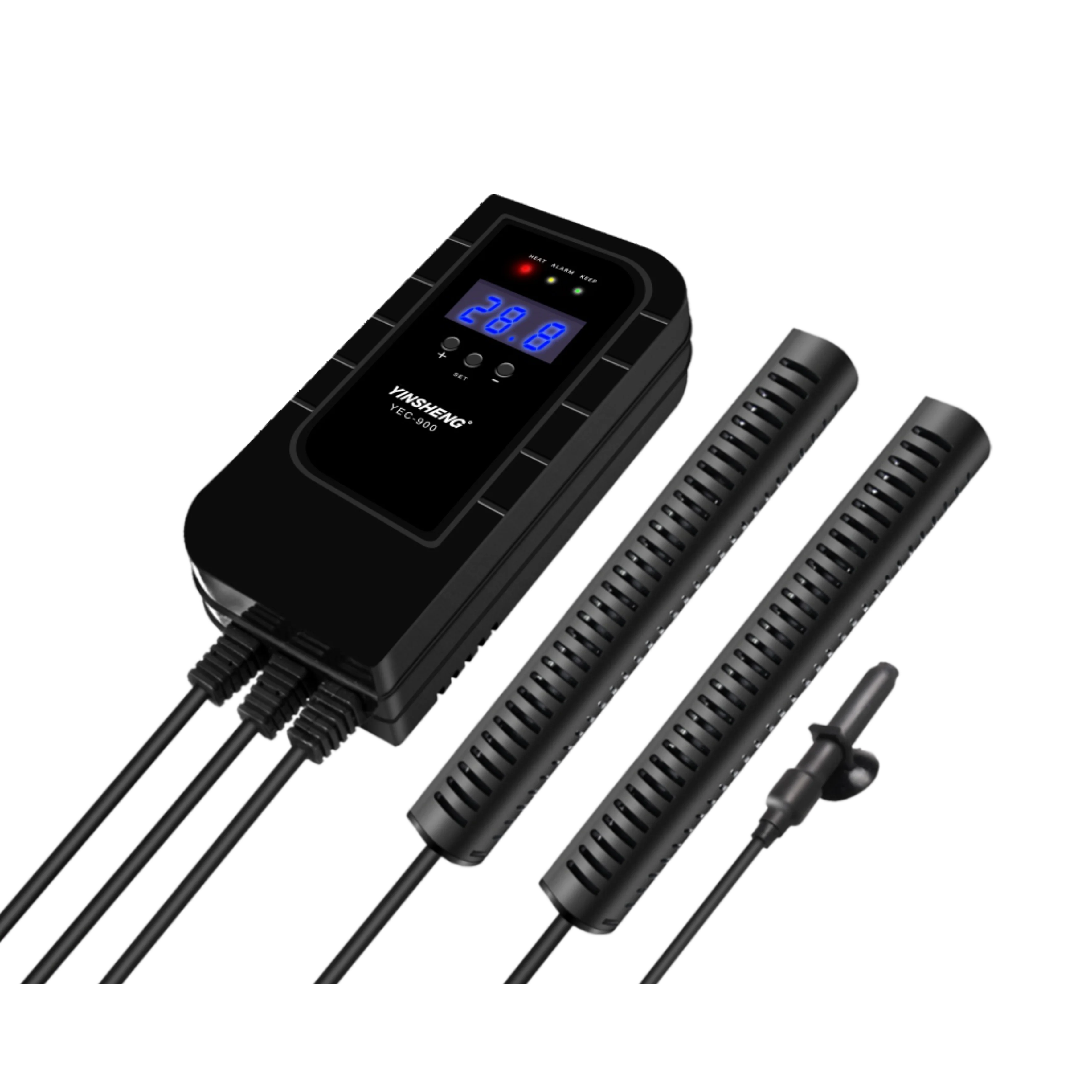 Calentador de acuario con pantalla LED Digital automática, protección contra sobretemperatura, termostato para tanque de peces, varilla calefactora, embalaje en caja