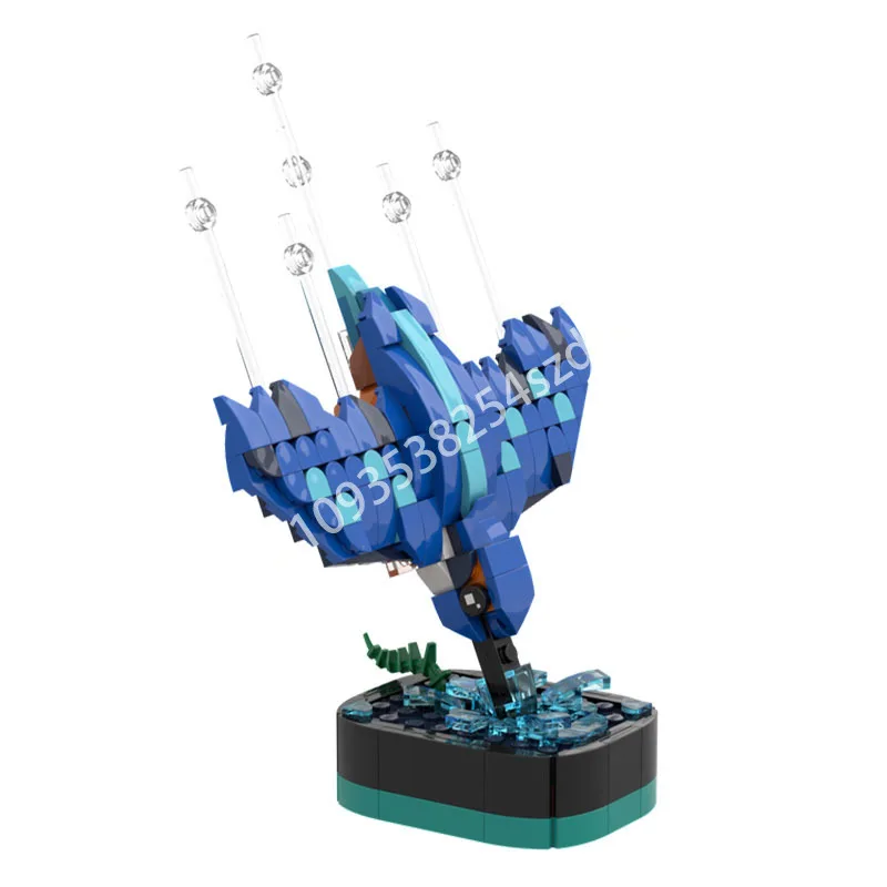 

255 шт. MOC Kingfisher для дайвинга, строительные блоки, рождественская игрушка в подарок, логическое мышление, решение проблемы, образование для детей