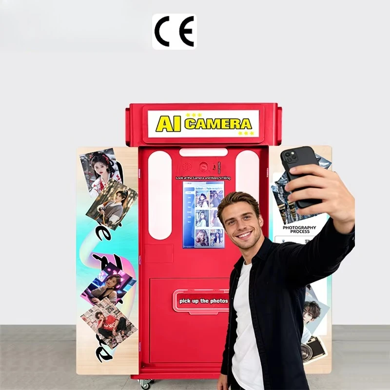 Self Service Vending Solution Photo Booth Printer Cash Card Payment System with Customizable for Shopping Mall