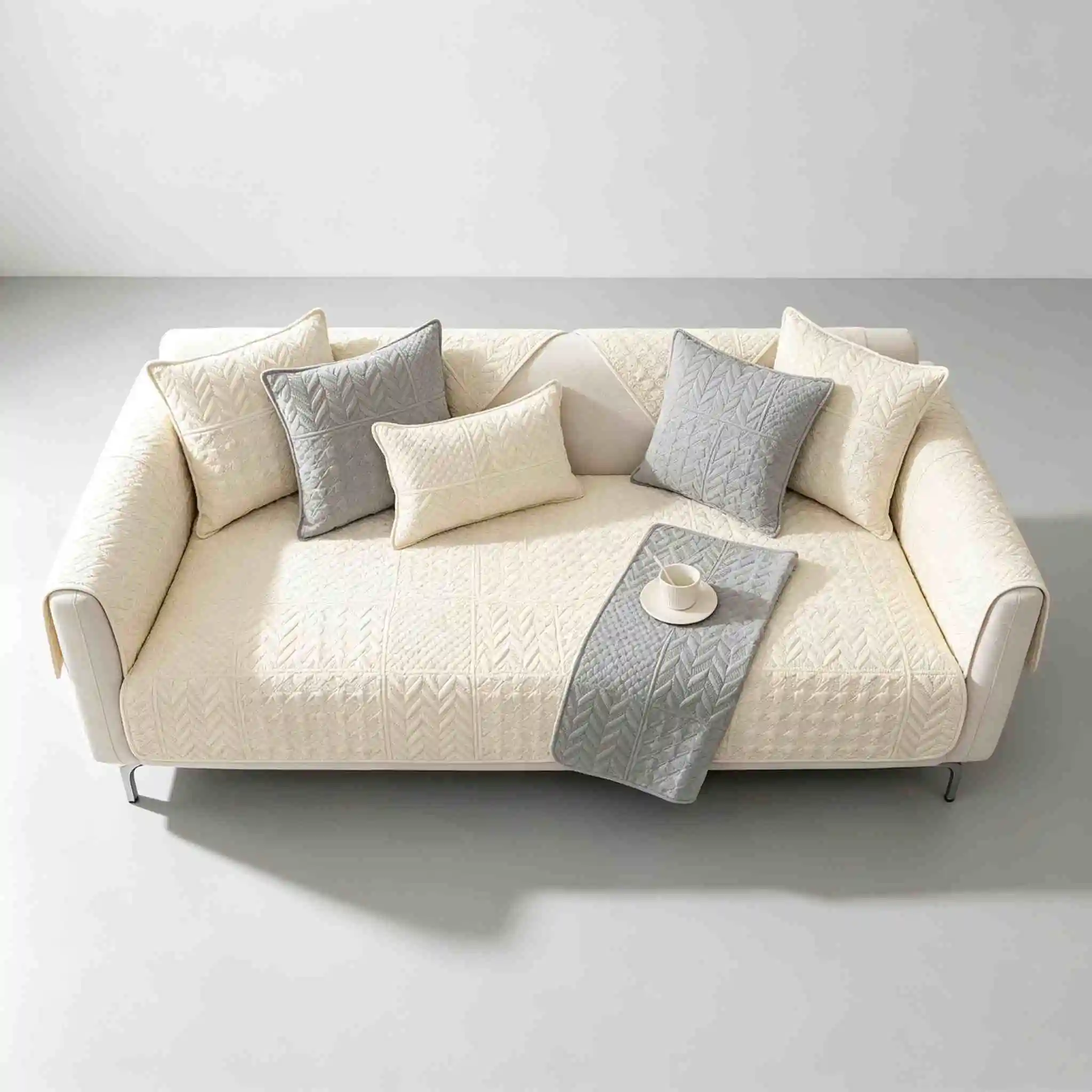 Sofa Cover Modern Simple All Season Universal Non Slip Waterproof Cat Scratch Resistant Sofa Couch Cover Cloth Backrest Towel