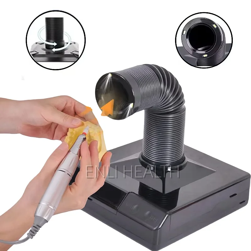 

60 Вт стоматологический техник, шлифовальный пылевой станок, портативный очиститель дыма, фильтр, лабораторный пылесос, стоматологический инструмент